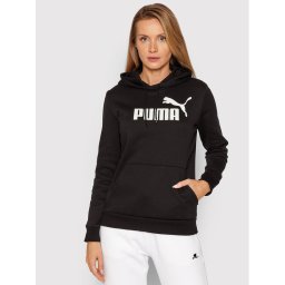 Puma Pulóver Essentials Logo 586788 Fekete Regular Fit