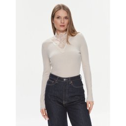 ONLY Blúz Luxi 15310698 Bézs Regular Fit