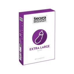 Secura Padlizsán - extra nagy óvszer - 60mm (48db)