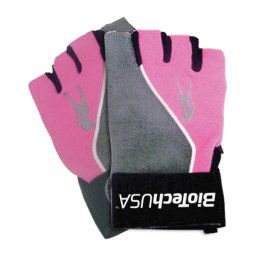 BioTechUSA Lady 2 nõi edzõkesztyû, pink-szürke
