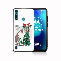 PROTEMIO MY ART borító karácsonyi dizájnnal Motorola Moto G8 Power Lite BOLDOG CHRISTMAS (074)