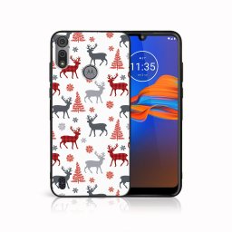 PROTEMIO MY ART borító karácsonyi dizájnnal Motorola Moto E6s DEER (068)