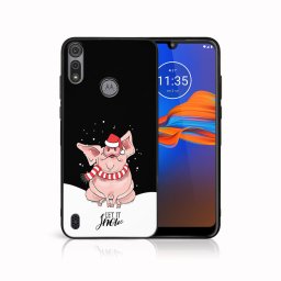 PROTEMIO MY ART borító karácsonyi dizájnnal Motorola Moto E6s LET IT SNOW (075)