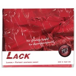Fetish - lakk lepedő - 200 × 230 cm (piros)