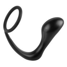 analfantasy ass-gasm - anál plug péniszgyűrűvel (fekete)