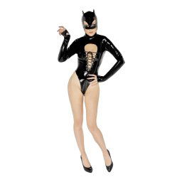 Black Velvets - hosszúujjú Batwoman body (fekete)