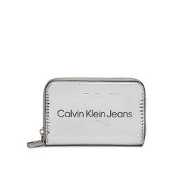 Calvin Klein Jeans Nagy női pénztárca Sculpted Med Zip Around Mono S K60K611863 Ezüst