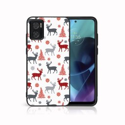 PROTEMIO MY ART borító karácsonyi dizájnnal Motorola Moto E22 / E22i DEER (068)
