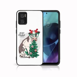 PROTEMIO MY ART borító karácsonyi dizájnnal Motorola Moto E22 / E22i BOLDOG CHRISTMAS (074)