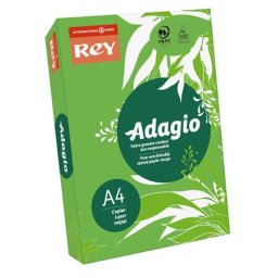 REY Másolópapír, színes, A4, 80 g, REY "Adagio", intenzív zöld
