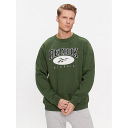 Reebok Pulóver Archive Essentials IM1530 Zöld Regular Fit