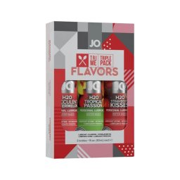 System JO - System Flavors - ízesített síkosító szett (3 × 30 ml)