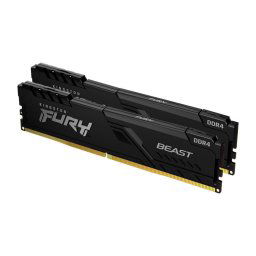 KINGSTON 16GB 3200MT/s DDR4 CL16 DIMM (2 darabos készlet) FURY Beast Black