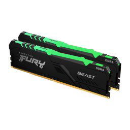 KINGSTON 16GB 3200MT/s DDR4 CL16 DIMM (2 darabos készlet) FURY Beast RGB