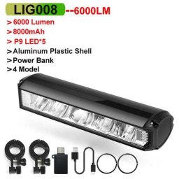 Ultra Erős Lámpa 6000lumen 8000mah (5159)