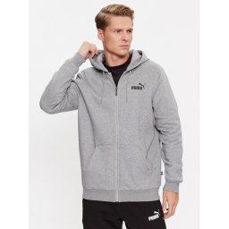 Puma Pulóver Ess Small Logo 586702 Szürke Regular Fit