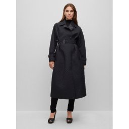 Boss Viharkabát Pelkate 50494220 Fekete Regular Fit