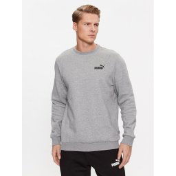 Puma Pulóver Ess Small Logo 586682 Szürke Regular Fit