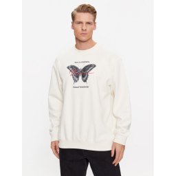 Vans Pulóver Born In Anaheim Loose Crew VN000ABMFS81 Ekru Loose Fit