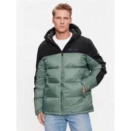 Champion Pehelykabát Hooded Jacket 219190 Zöld Regular Fit