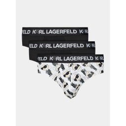 KARL LAGERFELD 3 darab készlet Ikonik 2.0 Brief Set (Pack 3) 236M2101 Fekete