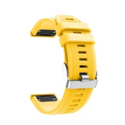 Szilikon pánt Garmin Fenix 5/6/6 Pro sárga