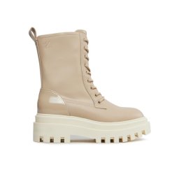 Calvin Klein Jeans Bakancs Chunky Laceup Lth Mg Sat YW0YW01285 Bézs