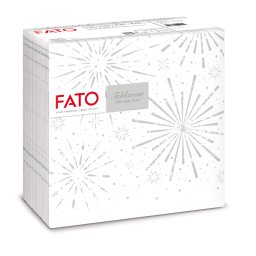 Fato Airlaid karácsonyi szalvéta 40x40cm Incanto Silver 50 lapos