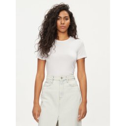 Pieces Póló Irene 17082526 Fehér Slim Fit