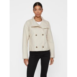 Vila Átmeneti kabát Vipoka 14092196 Ekru Relaxed Fit