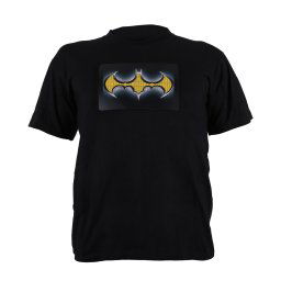 Summary Kétszínű LED póló, Batman design, XL méret (STS-BAT-XL)