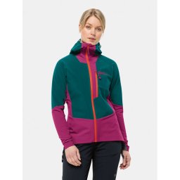 Jack Wolfskin Softshell kabát Alpspitze Hoody 1307751 Zöld Regular Fit