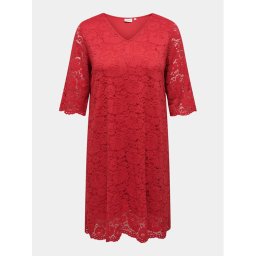 ONLY Carmakoma Koktélruha Summer 15309315 Piros Regular Fit