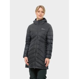Jack Wolfskin Pehelykabát Tundra Down Coat 1207751 Fekete Regular Fit
