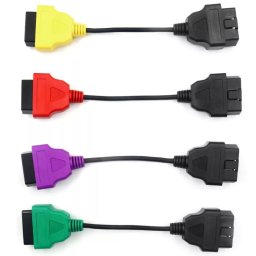 FIAT DIAGNOSZTIKA FIATECUSCAN SZINES KÁBEL ADAPTEREK ABS LÉGZSÁK MOTOR 4db