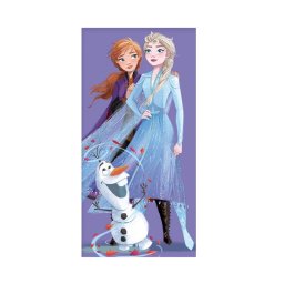 Disney Jégvarázs Purple fürdőlepedő, strand törölköző 70x140 cm