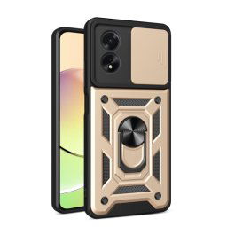 RING KAMERA Borító tartóval Oppo A38 aranyhoz
