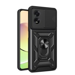 RING KAMERA Borító tartóval Oppo A38 fekete