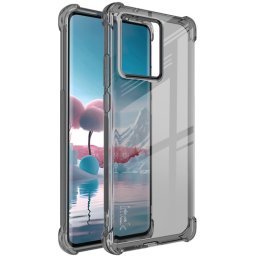 IMAK Védő szilikon tok Motorola Edge 40 Neo fekete