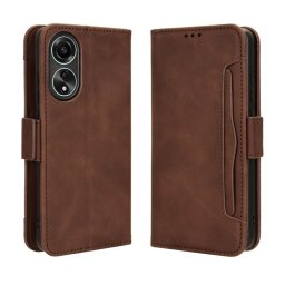 SLOT pénztárca tok Oppo A78 barna