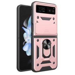 RING KAMERA Borító tartóval Motorola Razr 40 rózsaszín telefonhoz