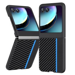 CARBON Védőburkolat Motorola Razr 40 Ultra kék