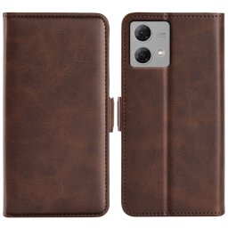 SIDE Wallet tok Motorola Moto G84 5G sötétbarna