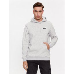 Puma Pulóver Ess+ 2 Col Small Logo 674471 Szürke Regular Fit