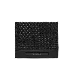 Calvin Klein Nagyméretű férfi pénztárca Modern Bar Bifold 6Cc W/Bill K50K511374 Fekete