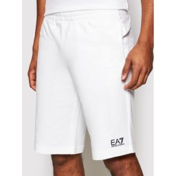 EA7 Emporio Armani Sport rövidnadrág 8NPS02 PJ05Z 1100 Fehér Regular Fit