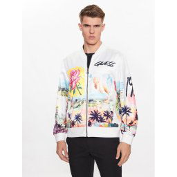 Guess Bomber dzseki M3YL21 RDEE2 Fehér Regular Fit