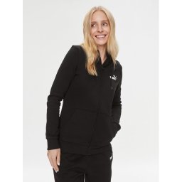 Puma Pulóver Ess Small Logo 586811 Fekete Regular Fit