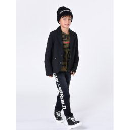 Karl Lagerfeld Kids Farmer Z24168 S Fekete Tapered Fit