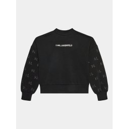 Karl Lagerfeld Kids Pulóver Z15459 D Fekete Regular Fit